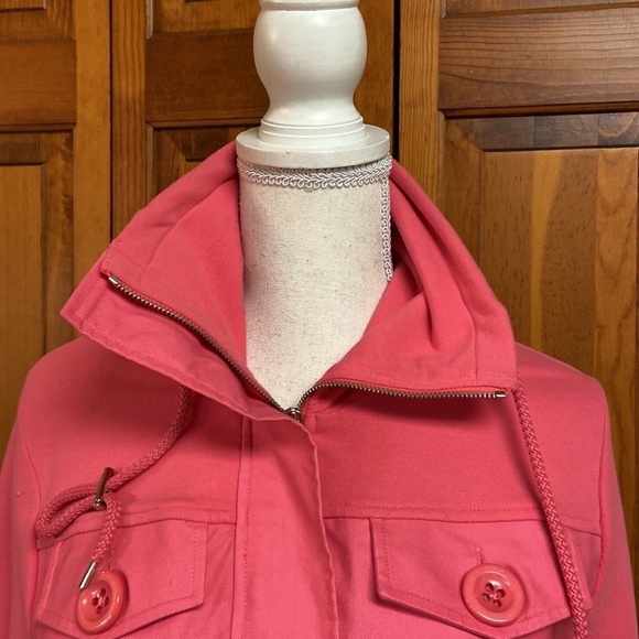 Jones New York Signature Pink Full Front Zipper Jacket Size M - Picture 13 of 14